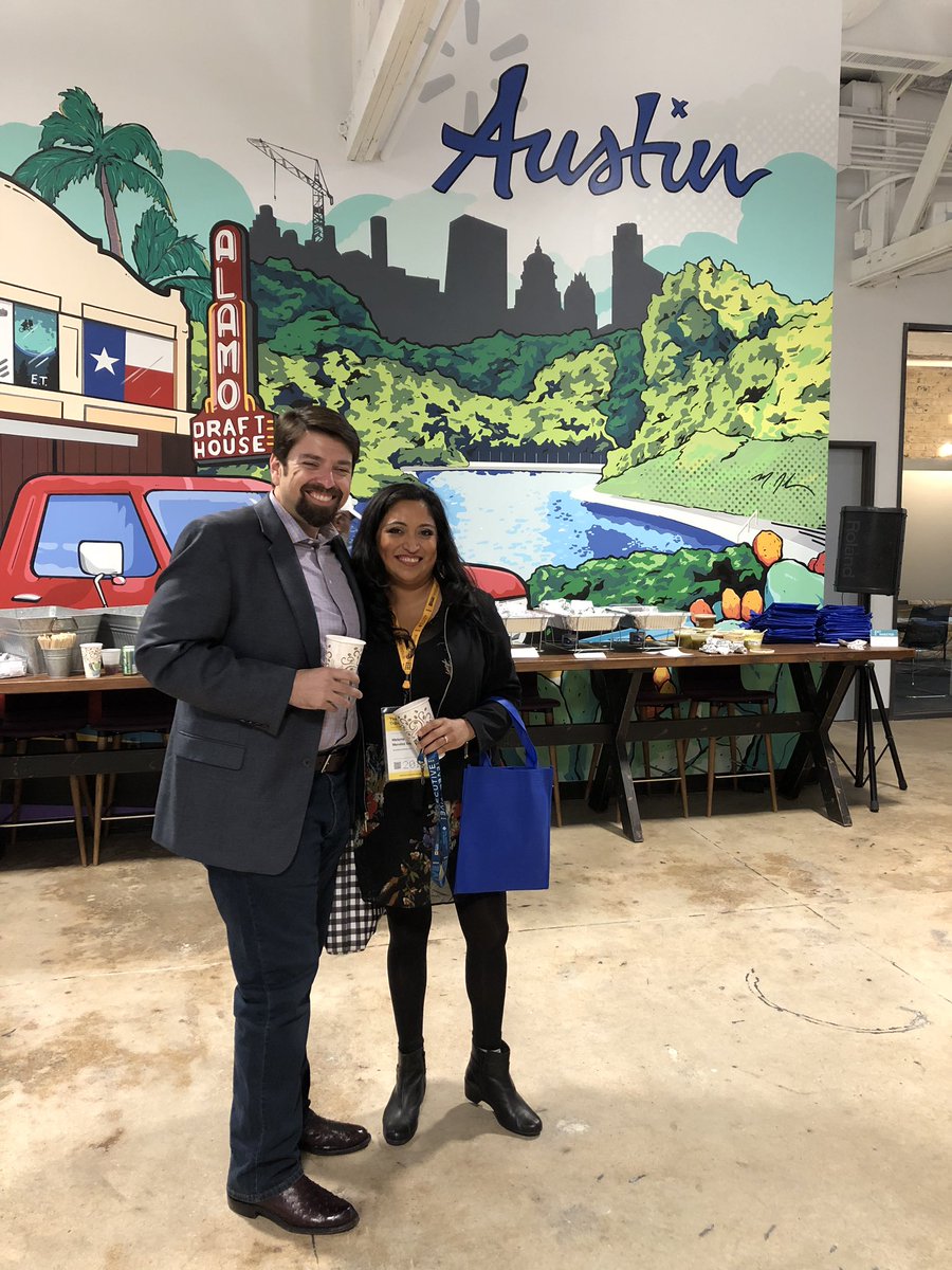 quemeanswhat's tweet photo. @WalmartTech has one cool painting in their office! And the people are even better 💛💙Thanks for hosting breakfast at @TexasTribune Festival today! I needed it for the busy day ahead. #bettertogether #mejorcontigo #brandpartner #tribfest18 https://t.co/v0lVJdaqJX