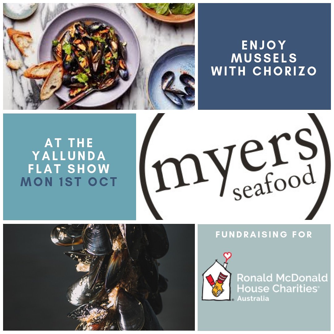 We are helping to raise funds for two local Participant's of the <a href="/RMHCAustralia/">RMHC Australia</a> Ride for sick kids, Trent Adams and Mark Forbes. 1000km in 7 days🚴‍♂️🚴‍♂️😳
See us at the YALLUNDA FLAT SHOW on Monday 1st. We are offering TASTY LOCAL MUSSELS!😋😋 #fundraising #charity