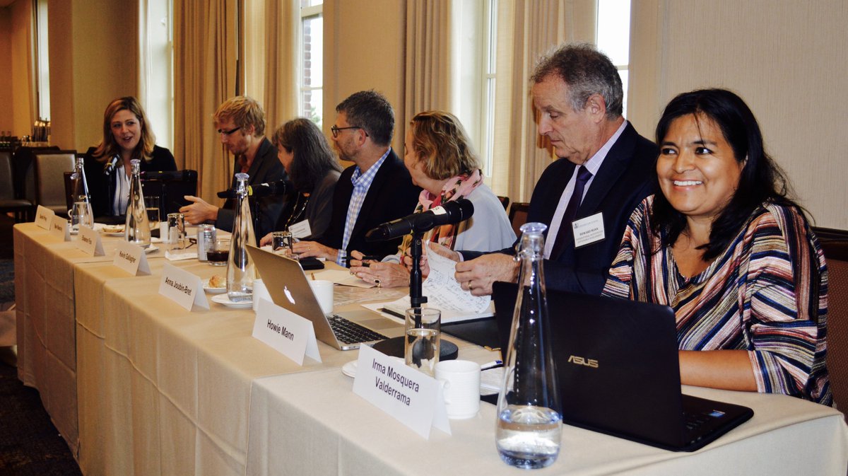 CCSI_Columbia's tweet photo. Reimagining #international #Investment governance w/ dynamic #CIIC18 panel of Howie Mann @IISD_news @IISD_SDGs, Anna Joubin-Bret, UN Office of Legal Affairs / UNCITRAL, @IrmaMosqueraV @GLOBTAXGOV, @Ben_Beachy @SierraClub, @KevinPGallagher & moderated by @SarahPrayOSF @OpenSociety https://t.co/dc8dfYIaXb
