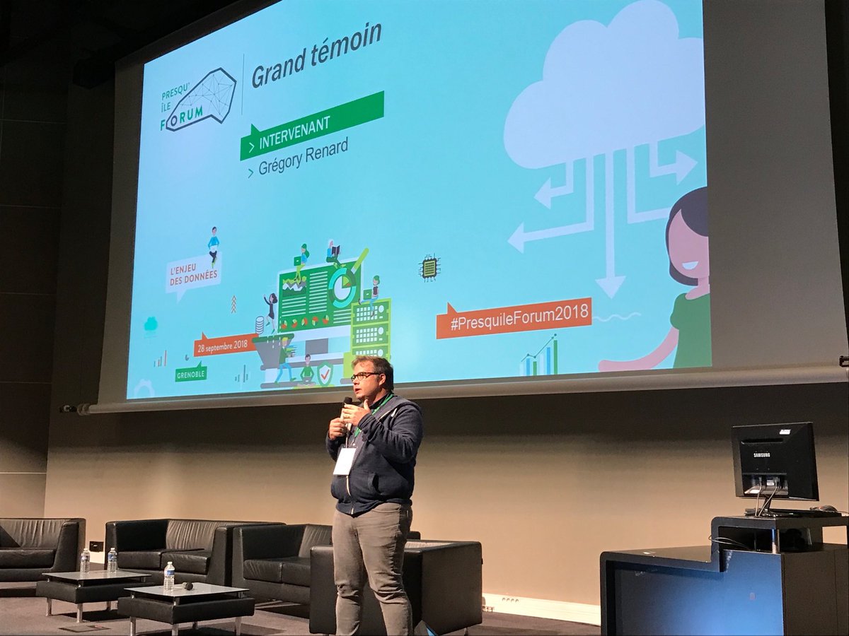 Grégory Renard spécialiste de l’#IA grand témoin du #PresquileForum2018