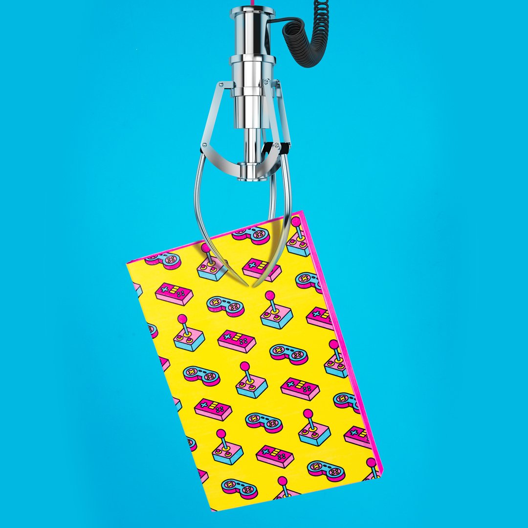 Our retro arcade-inspired Power Up Notebook - dropping soon! What are your favourite 90's memories? 😍 Ours are The Fresh Prince of Bel Air, Beanie Babies, S Club 7 and video games 💾🕹️#90s #retro #fridayfeeling