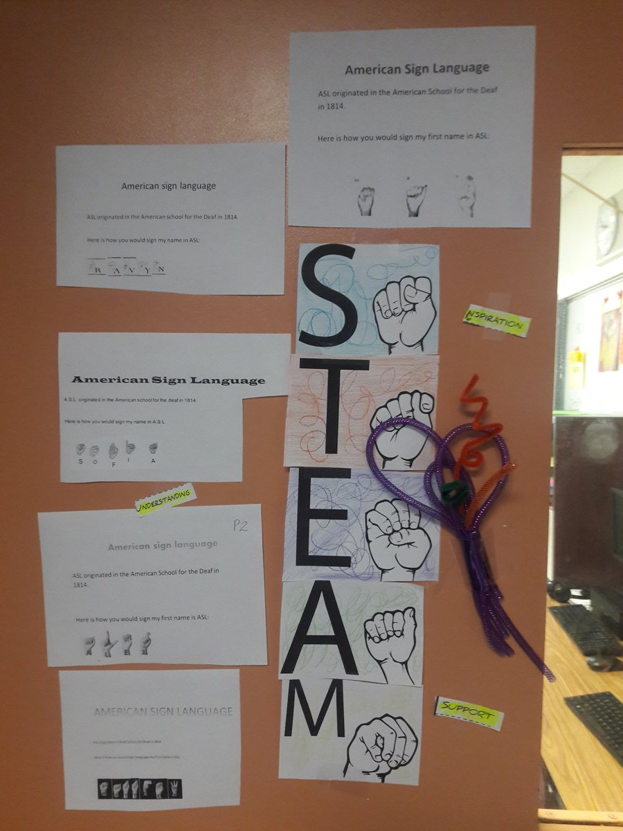 teachvo's tweet photo. Sharing Positivity, Finding Inspiration, and Showing Support for Deaf Awareness Week in Ms. Vo's Computer Applications Classes at Miami Lakes K8. #MLK8 https://t.co/EbGc4HC1MA