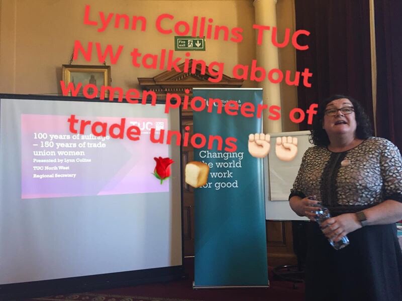 TUCYorksHumber's tweet photo. Fantastic #TUC150 Yorkshire Women’s Conference celebrating pioneers of our movement and discussing how to fight the risks that #brexit poses to our working rights ✊🏻✊🏻 https://t.co/J5259RsHaC