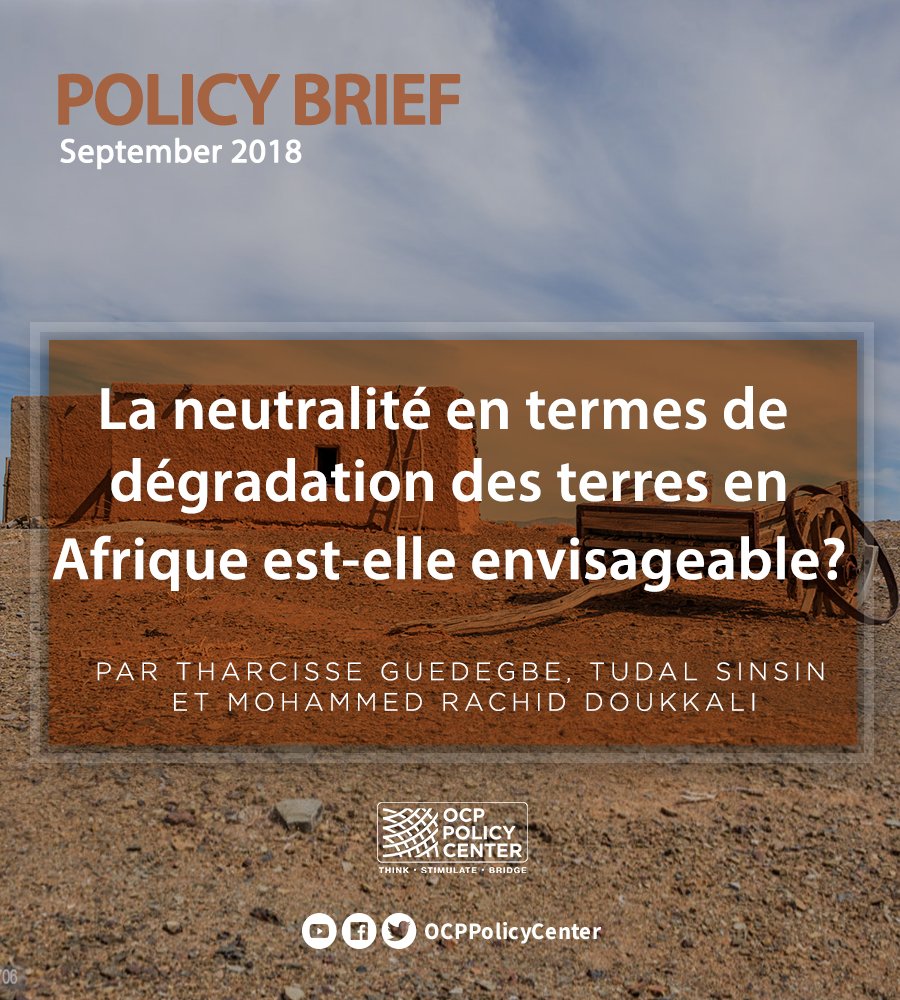PolicyCenterNS's tweet photo. Pour ce #VendrediLecture 📚, nous vous proposons le Policy Brief "La neutralité en termes de dégradation des terres en Afrique est-elle envisageable?" par : @tharcisse_g, Tudal Sinsin &amp; Mohammed Rachid Doukkali.
#Afrique #Agriculture 
Bonne lecture ! https://t.co/ei1ZLCrvla https://t.co/8j2z0jJC6L