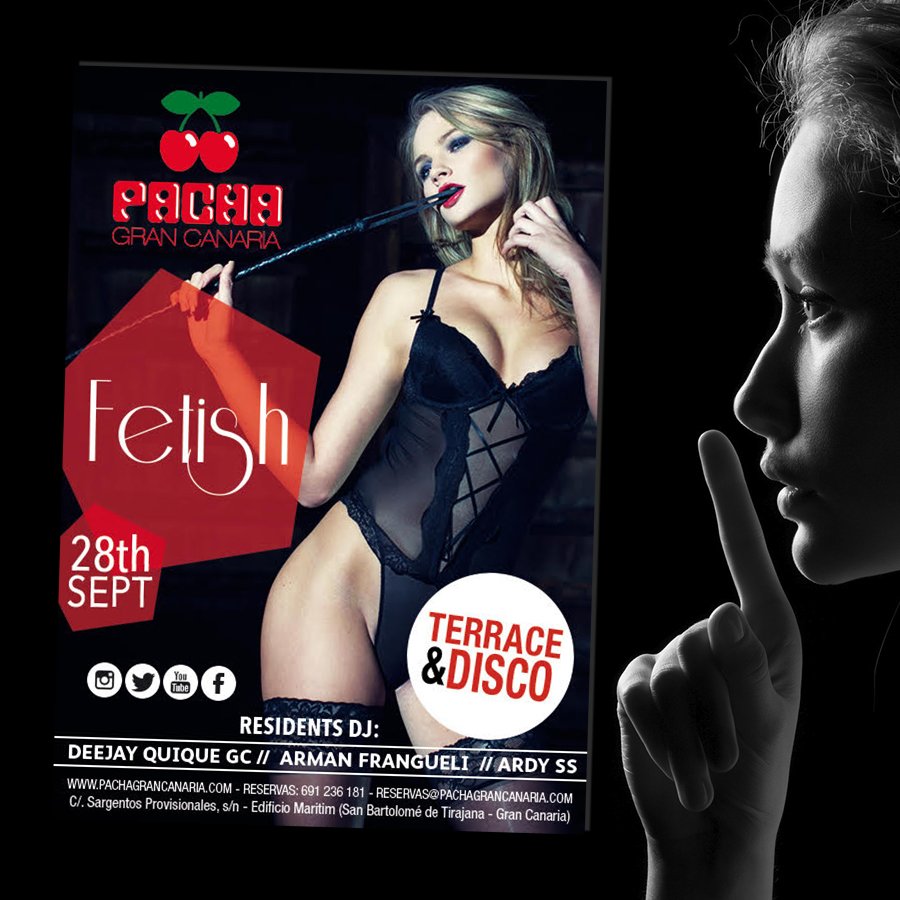 PachaGC's tweet image. 🇪🇸 ¡Vuelve Fetish! 💋🍷 una cita cargada de sensualidad en Pacha Gran Canaria 🍒
🇬🇧 Fetish is back! 💋🍷 a date full of sensuality at Pacha Gran Canaria 🍒
Reservas/Bookings 691 23 61 81 - Reservas@pachagrancanaria.com
#PachaGranCanaria #GranCanaria #ViveLaNoche