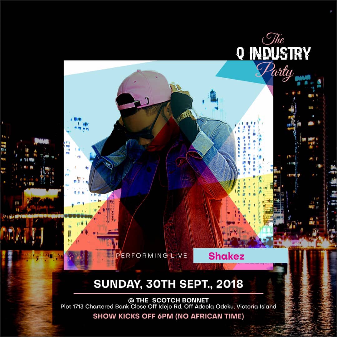 Victor AD has the street song of the year, come watch him perform “Wetin We gain” <a href="/Q_IndustryParty/">Q</a> this Sunday 30th SEPT at The Scotch Bonnet, Victoria Island Lagos alongside Budding Songstress Grey C.

Promises to be Litt!!!