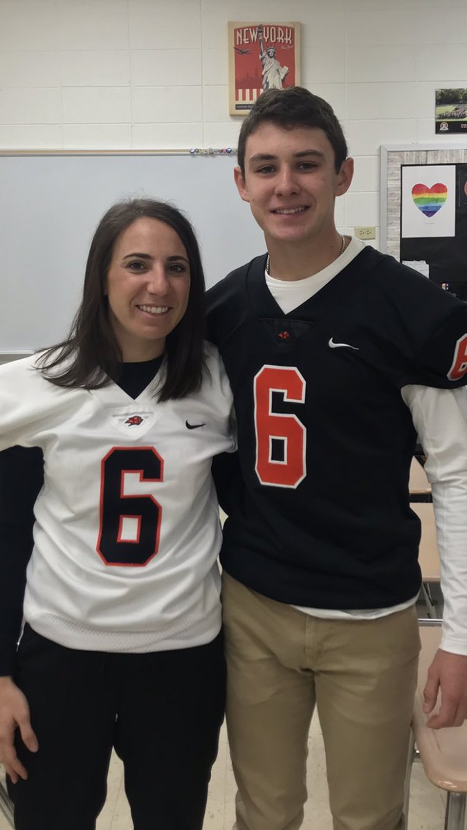 Honored to wear Brian’s jersey today! Can’t wait to see LHS Football take on Lake Zurich tonight! Let’s go Cats!!