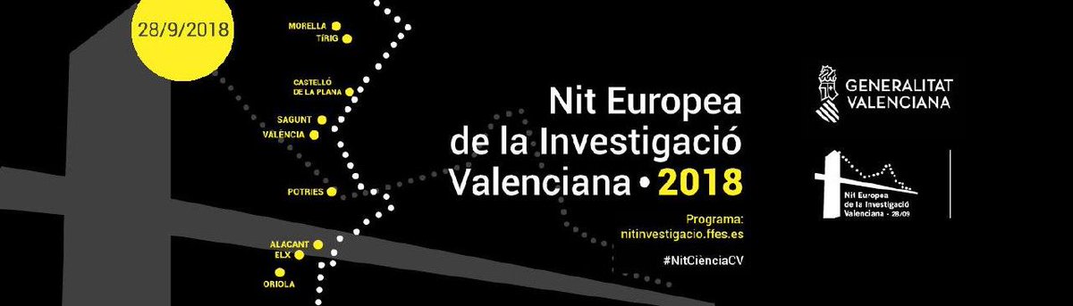 VicentMarza's tweet photo. Avui celebrem la Nit Europea de la Investigació amb més de 60 activitats en més de 30 espais diferents. Un esdeveniment que es celebra arreu del món i amb què pretenem consolidar ponts entre el món de la recerca i la cultura #ScienceBridges
👉 https://t.co/53ihBGhLT7 https://t.co/SJIE9XvgtI