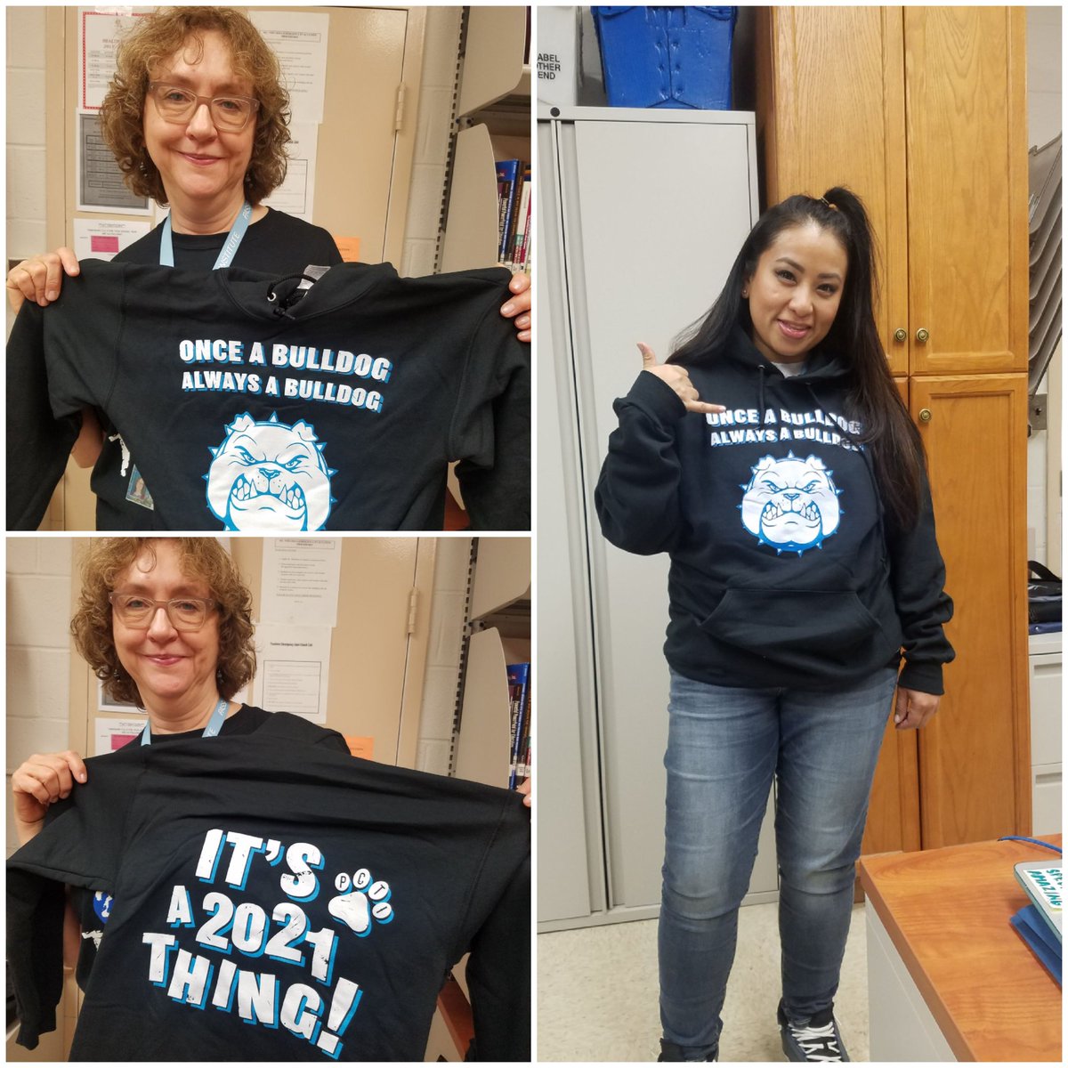 PCTI_2021's tweet photo. #PCTI #PCTICO2021 Class sweatshirts are in! S-XL =$25 2XL-3XL=$30 Find them at Homecoming tonight and in the Cwing Media Center during the day! #ItIsA2021Thing #apostrophehappiness #designedbyanalumnus because #OnceABulldogAlwaysABulldog
#RT #ClassAdvisors #PartTimeModels ๐ https://t.co/n1JZeyK2L7