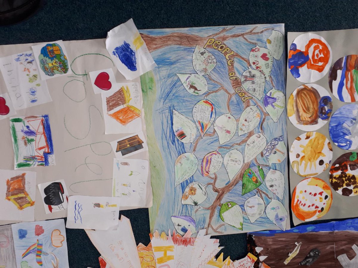 Fantastic Understanding Christianity friezes at St Monica's today. Children have done some brilliant work.