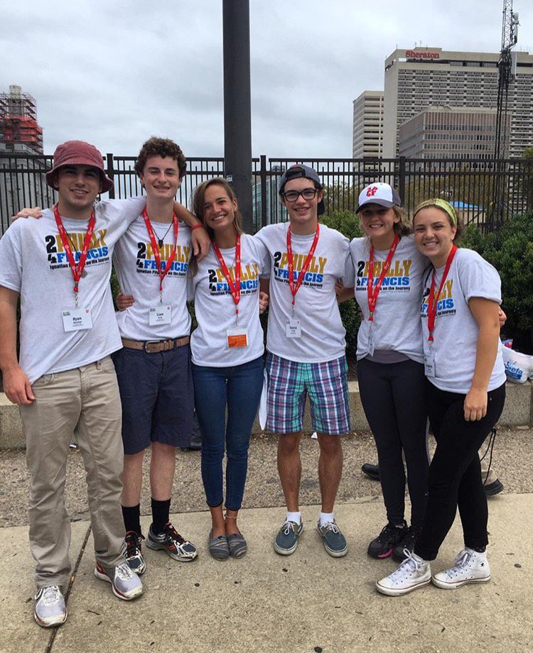 SJPREP's tweet photo. Has it really been three years since we were all together in Philadelphia, at St. Joseph's Prep for @2philly4francis, to see Pope Francis, and to enhance our shared Jesuit values? This video will bring you right back to those amazing four days! #2P4F
https://t.co/72WIq5cJCQ https://t.co/yMDu0t4Qbs