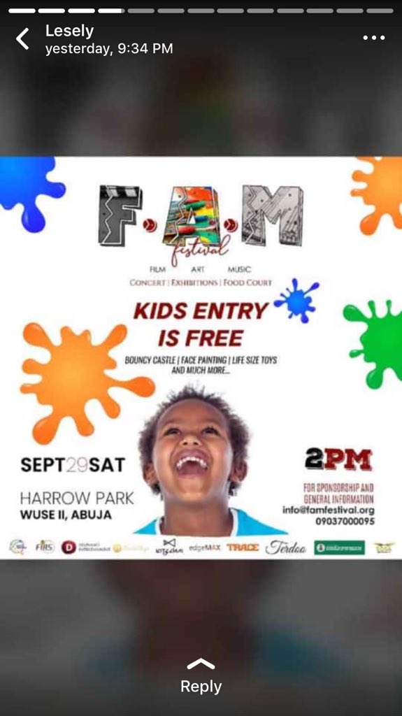 jonzehans's tweet photo. Chills tomorrow @ harrow park wuse ll Abuja #youthcarnival #58thindependence #youthempowerment https://t.co/uD3ba5surU