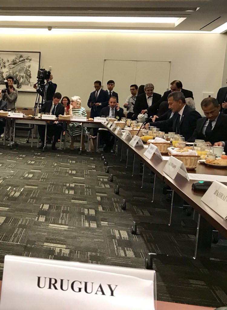 RaulPollak's tweet photo. #G3 #G20argentina meeting in @SingaporeJ focus on free trade, and #ClimateChangeDialogue and #SDGBlockchain challenges faced by developing countries @MRREE_Uruguay @OECD @AuciUruguay @OECD_Centre @JosLuisCancela1 @wto @UNFCCC @SEGIBdigital https://t.co/8N1gvfuj8p