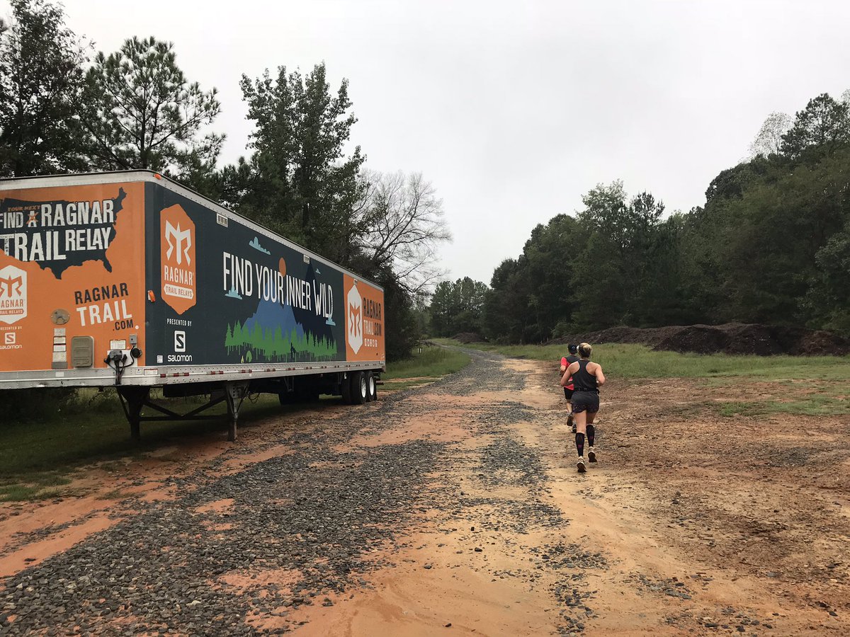 Almost there for <a href="/RagnarTrail/">RagnarTrail</a> #Carolinas Green(ish) Loop Run this AM Looking forward to next week with Team “Beauty and the Beasts”