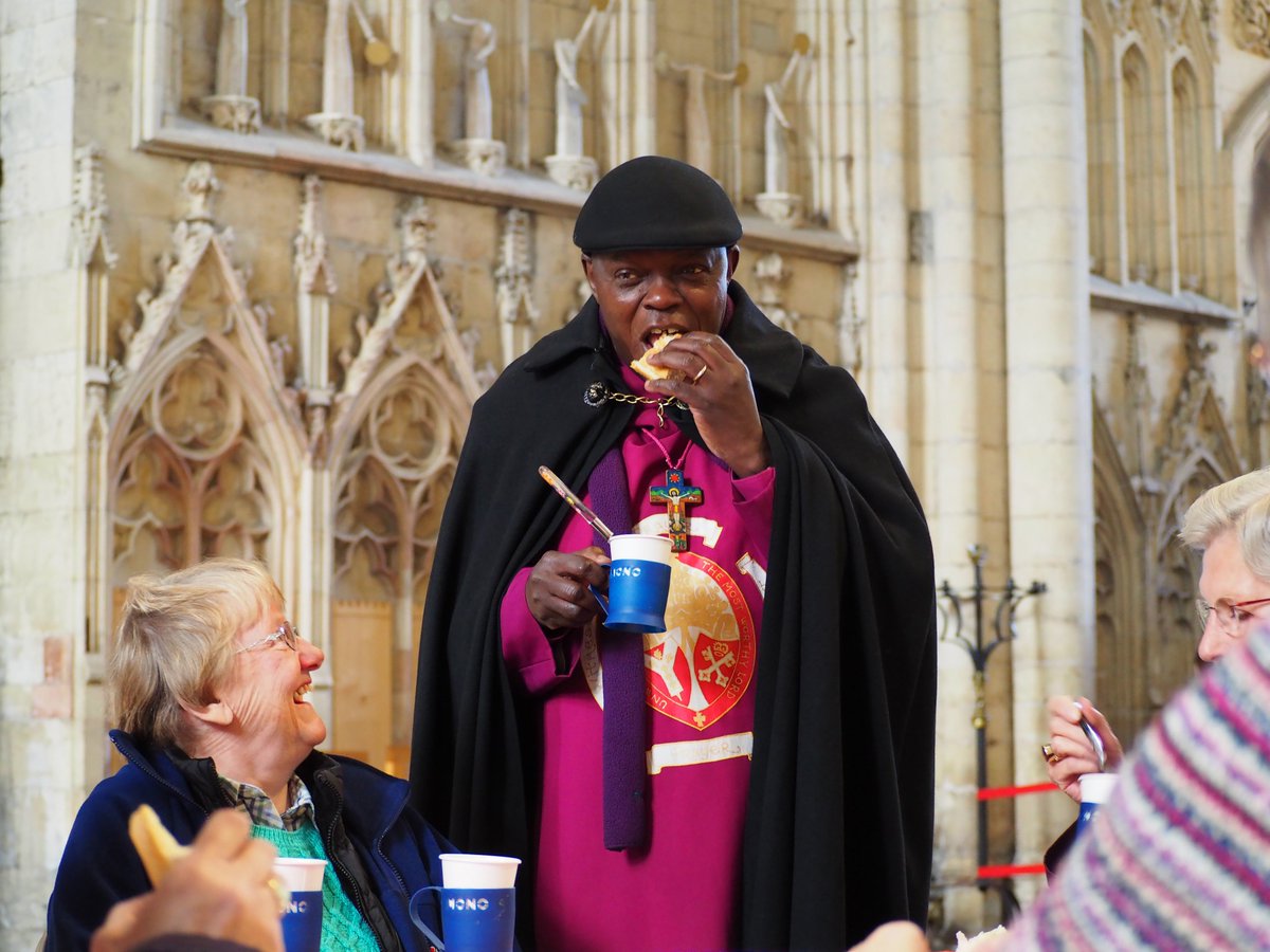 York_Minster's tweet photo. We've had a great start to #MissionWeekend so far. The Archbishop @JohnSentamu joined our Learning Team and Dunnington School this morning before enjoying lunch with visitors in the Nave. 

You too can meet ABY tomorrow as he is will be around the day as Duty Chaplain. https://t.co/YNpfuXPX8c