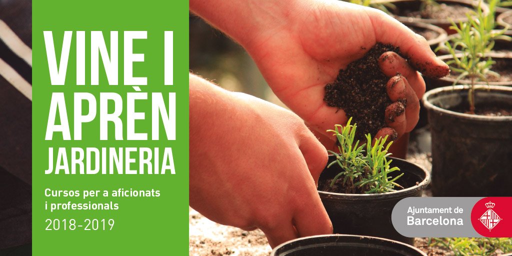 BCN_EspaiPublic's tweet photo. 👨🌾 👩🌾 El 2 d'octubre comença el curs 'Ampliació de coneixements de jardineria', que dura fins al 28 de maig!
Esteu a temps d'apuntar-vos!
#naturaurbana
https://t.co/kjGyqPWTFF
Al Centre de Formació #ElLaberint https://t.co/R60nvXcl3E