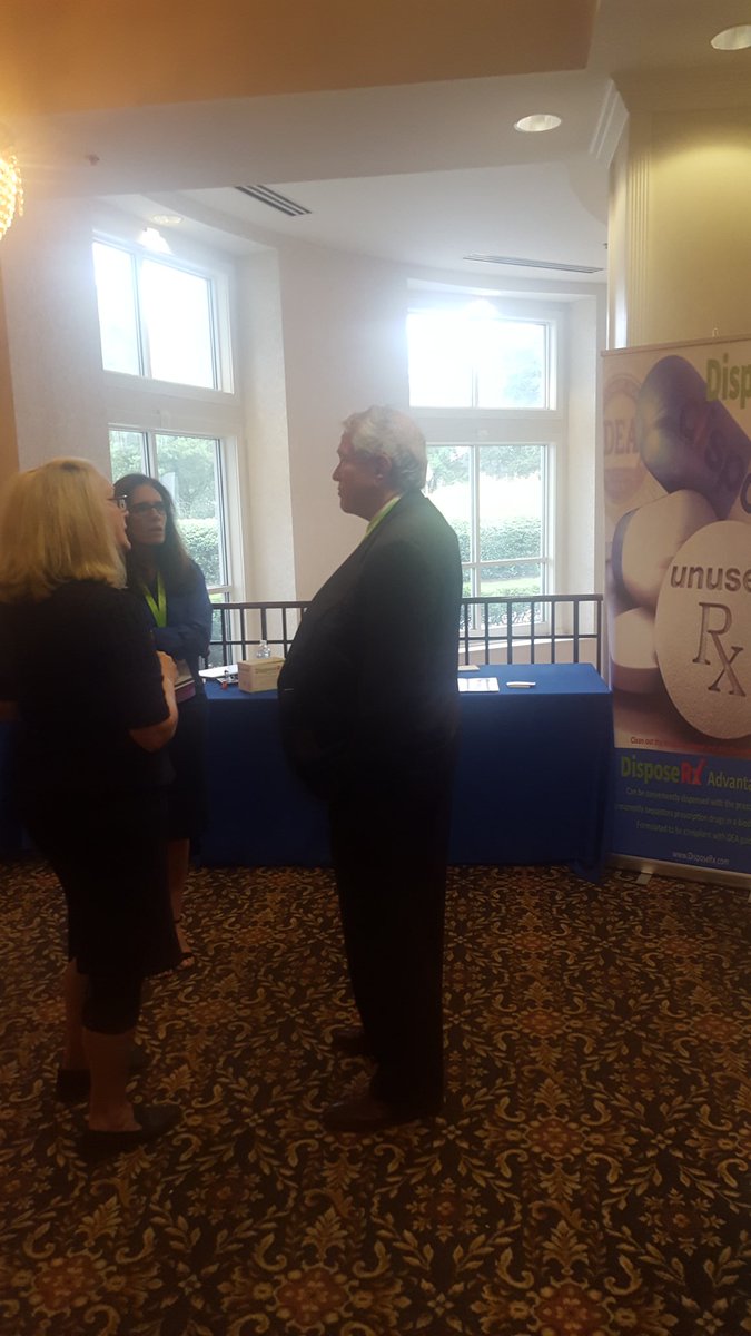 DisposeRx's tweet photo. DisposeRx's John Holaday and Ann Hamlin discussing the great work being done at @kennesawstate Collegiate Recovery Program with Teresa Johnston, Exec Dir. & Asst. Dean KSU Center for Young Adult Addiction & Recovery @DavisDirection #BuildingCommunitiesofRecovery https://t.co/9zCsFYD0H9