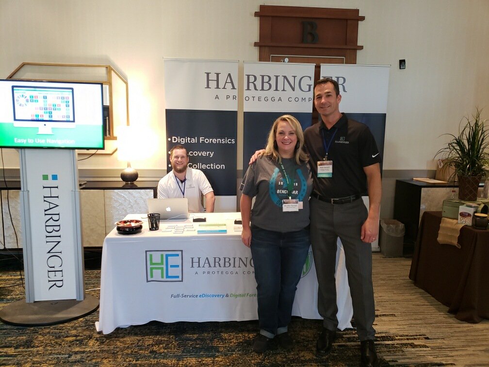 eDiscoveryNow's tweet photo. Come say hello to the Harbinger team today at the @DallasBarAssoc's DBA Bench Bar Conference! #DBABENCHBAR https://t.co/yQTu3WK5W0