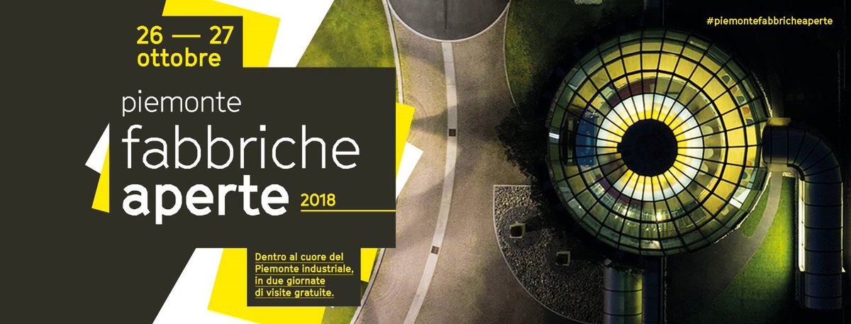 Unioncamere_Pie's tweet photo. Fabbriche Aperte 2018: al via le prenotazioni delle visite!

L'edizione 2018 si svolgerà il 26-27 ottobre: due giorni di apertura straordinaria dei luoghi della produzione industriale del Piemonte. 

👉 https://t.co/ppTFY357WL https://t.co/SqCv9kAiv8