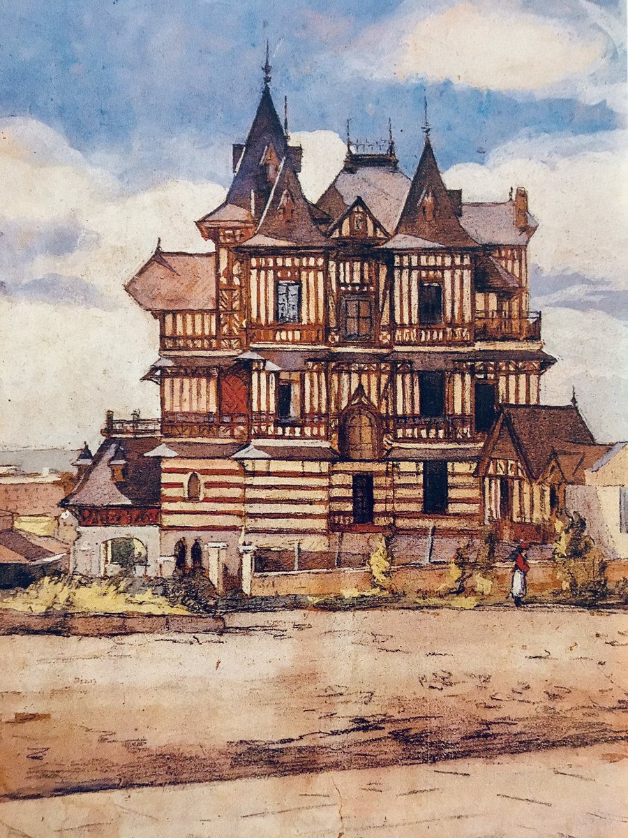 Daniel Balmaceda on Twitter: "Villa Ortiz Basualdo, Mar del Plata. Acuarela de la artista Léonie Mathiss (1883-1952).… "