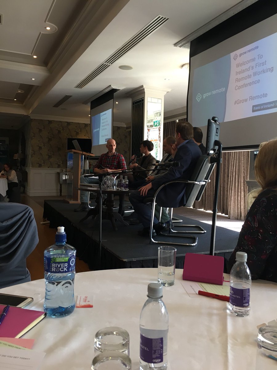 letusrevolt's tweet photo. Very important point being made by #Saraglynn - not everyone who’s involved in #remoteworking is sitting behind a screen and they need to be involved in the team and be made to feel #connected too. #Growremote18 https://t.co/1OKVo4Yle9