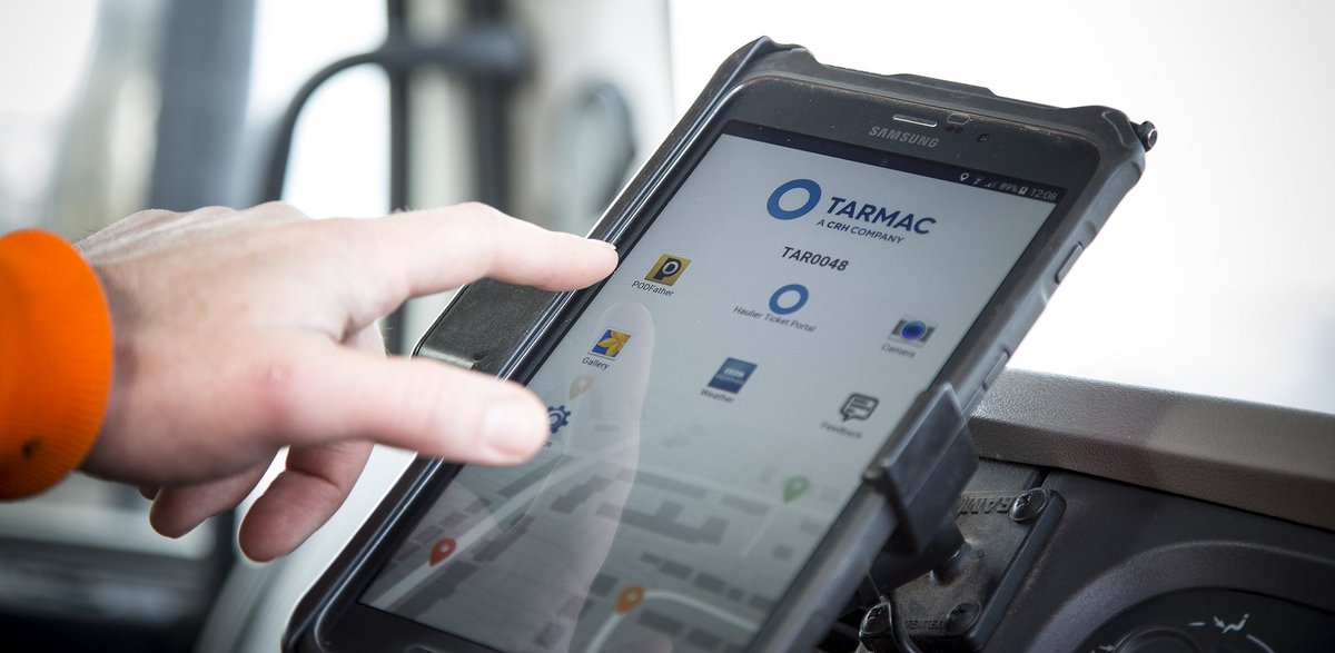 TarmacLtd's tweet photo. We're excited for the nationwide rollout of ePOD, our new proof of delivery system, to improve efficiency and transparency for customers #Innovation #FridayFeeling https://t.co/3BGDSM9g8P https://t.co/hIrVFs8Szr