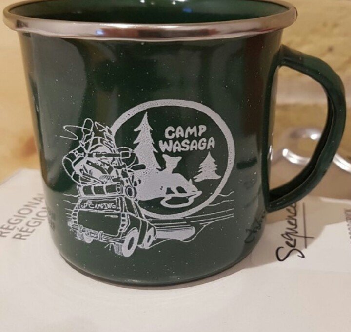 CampWasaga's tweet photo. Love these new #campwasaga mugs from @wsupply_wpg ! Get yours this weekend if you're coming up for #fallsupper. #hotcupofjoe https://t.co/OzeRPKRFOS