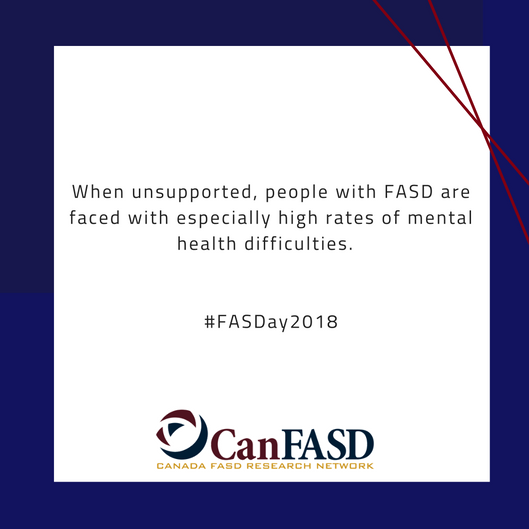 CanFASD's tweet photo. #FASDay2018 Fact #27: When unsupported, people with FASD are faced with especially high rates of mental health difficulties.
For more information: https://t.co/0aXvuzWlG3 https://t.co/JszKgLTIzV