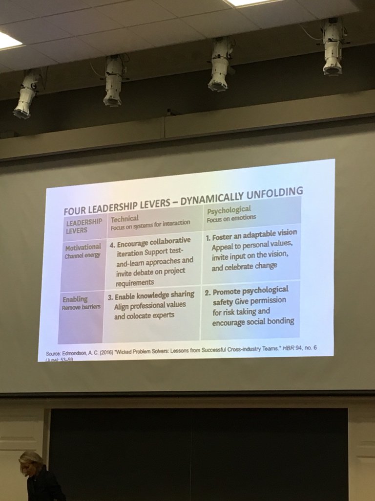 Mathurmatics's tweet photo. Team vs Teaming (a verb) and what matters with @AmyCEdmondson, someone whose been asking the right questions on this topic before @Google reaffirmed psychological safety is key.  #RCRTable https://t.co/o1X6P6G1Wf