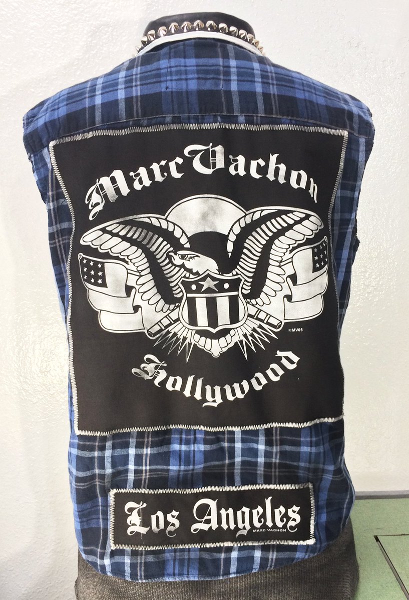 MarcVachonla's tweet photo. Due to the #overwhelmingdemand on the last 2 shirts posted we've decided to crash the #vault and pull another #exclusive. This Marc Vachon Hollywood Leather and Blues Sleeveless Flannel L-XL is right here > https://t.co/hdDqXt1PWq https://t.co/jIyX3Kc6fF