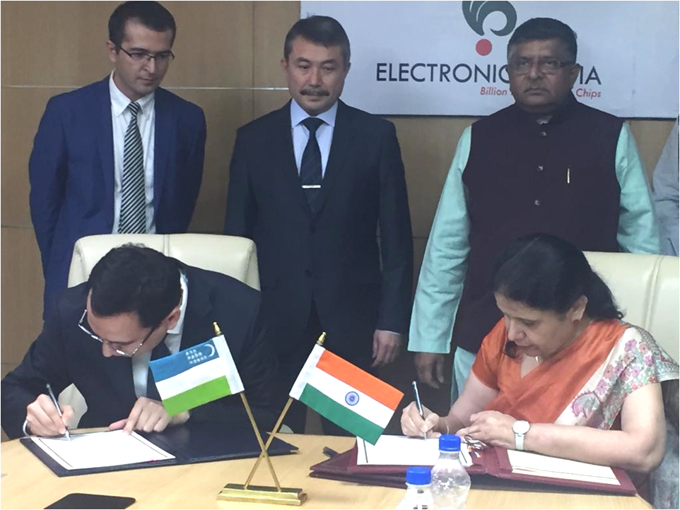 #NICMeitY, India &amp; e-Govt System Dev Centre, Min. for Dev of IT &amp; Comm, #Uzbekistan sign agreement for bilateral cooperation between both countries in ICT sector in august presence of Hon’ble Union Minister Electronics &amp; IT, Law &amp; Justice &amp; Dignitaries from Uzbekistan Govt
