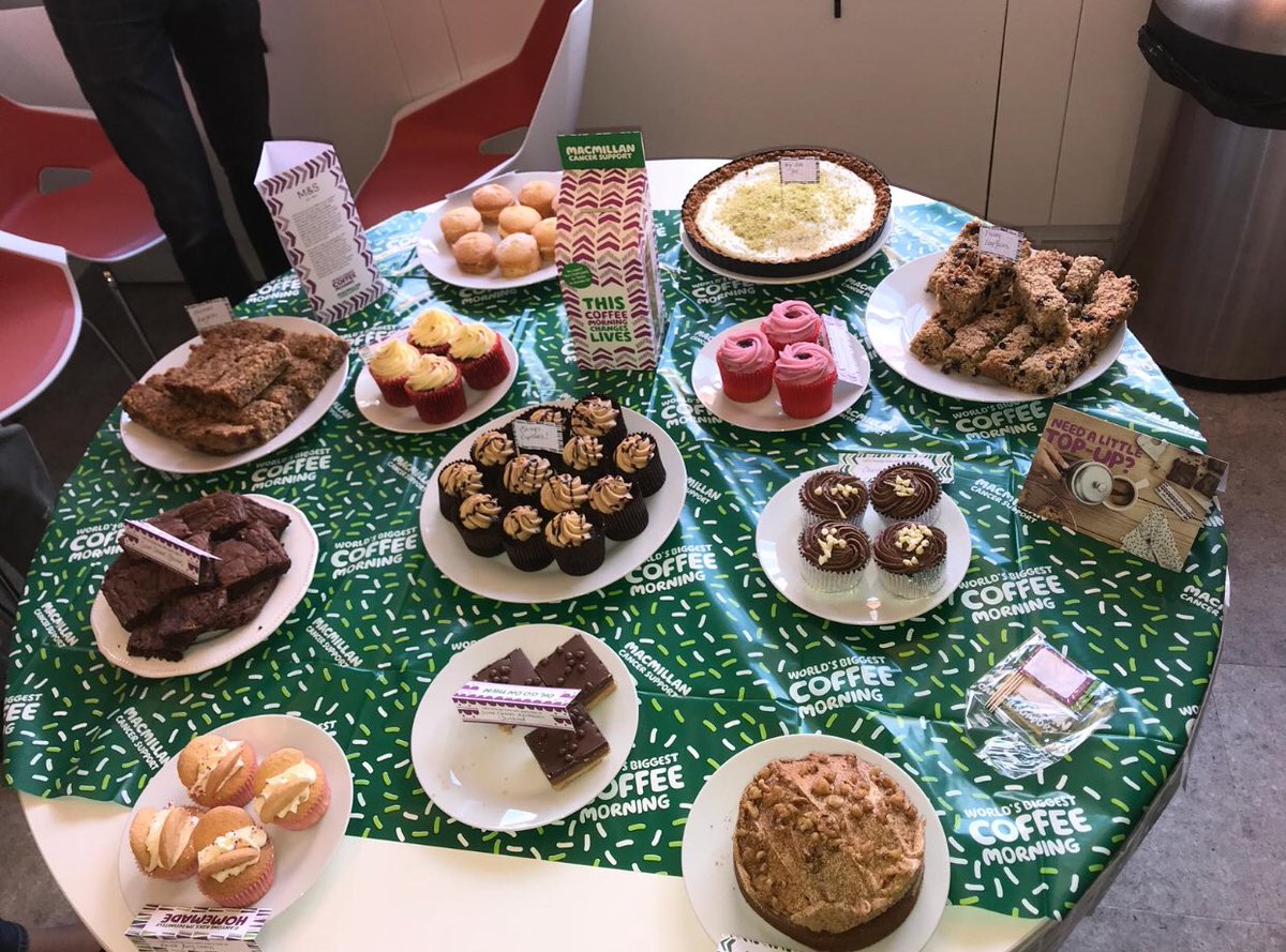 Here at eShare we are thrilled to be having another Macmillan Coffee morning! Please make sure to donate!  #macmillancoffeemorning2018 <a href="/macmillancancer/">Macmillan Cancer Support</a>