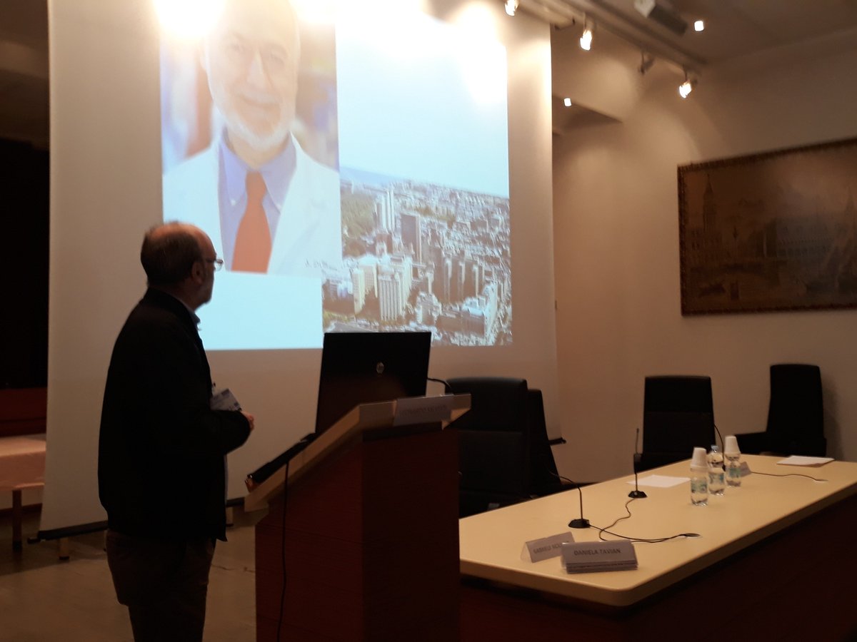 Flying_Fran's tweet photo. Next Speaker is Professor SALVIATI talking about the Deficit of #CoQ10: the state of the art. #NEUROMUSCULAR DAYS 2018, #Venice Lido. #NMDays18 @scamillove https://t.co/m1cYsDoRie