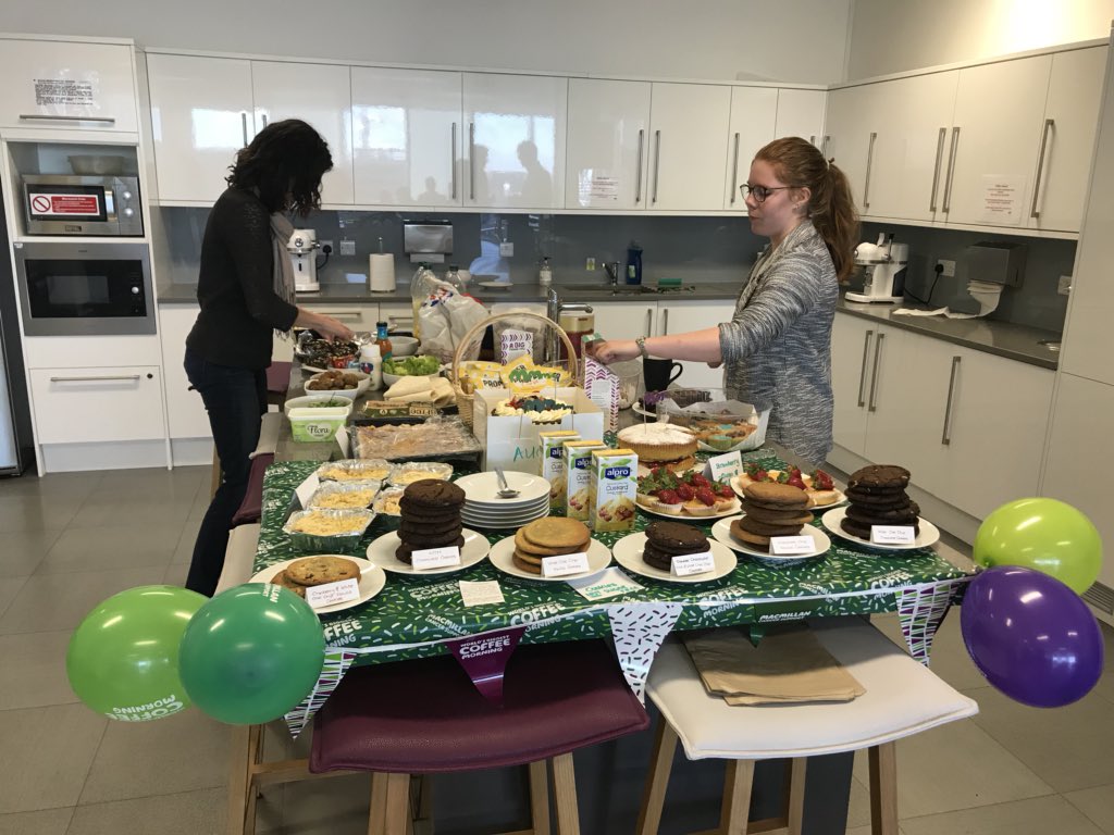 JonGilpin_BDO's tweet photo. We’re all set for our @macmillancoffee morning @bdoaccountant Birmingham office. Am cursing my diet! #tastybaking https://t.co/dITsoUJQv6
