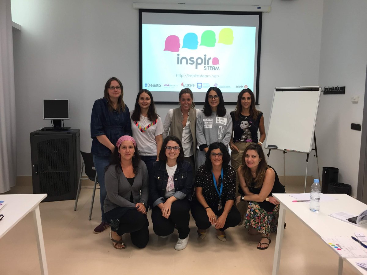 MujerTekSpace's tweet photo. Seguimos con la formación de nuevas mentoras #InspiraSTEAM en Bilbao, Donostia, Vitoria-Gasteiz y Cataluña. ¡YA QUEDA MENOS PARA ARRANCAR LA TERCERA EDICIÓN! Esta año inspiraremos a más de 2.070 niñas y 2.060 niños 🙌🙌🙌🙌 #WomenInTech

➡️ https://t.co/Vd2uQYUeuq https://t.co/iAc3IsvfJK