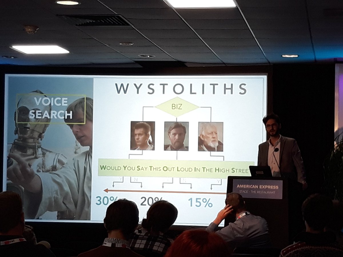 pwlina's tweet photo. #WYSTOLITHS filter is what @Eloi_Casali invented to measure whethere there is an opportunity on #VoiceSearch or not #brightonSEO https://t.co/WtZ2d0wcgK