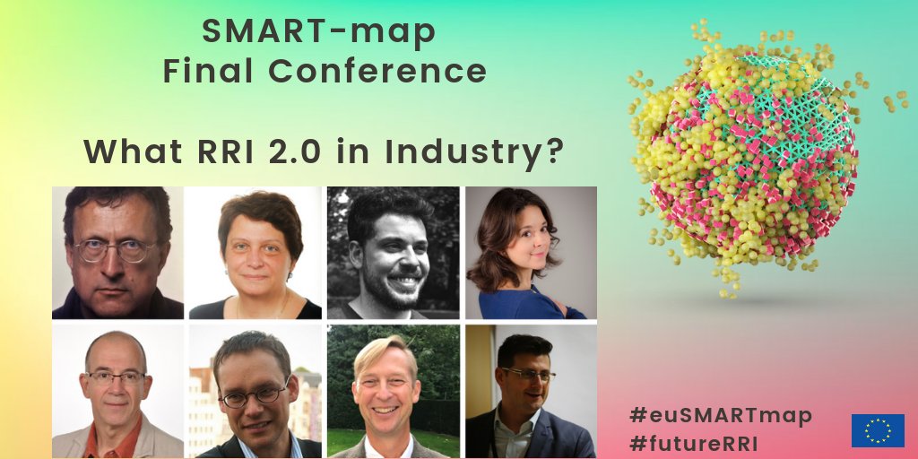 #euSMARTmap #futureRRI Final Conference: don’t miss the chance to join the round table on the future of #RRI in Industry, including representatives from many directorates of the <a href="/EU_Commission/">European Commission</a>, industrial associations, venture capitals and consulting projectsmartmap.eu/2018/09/what-r…
