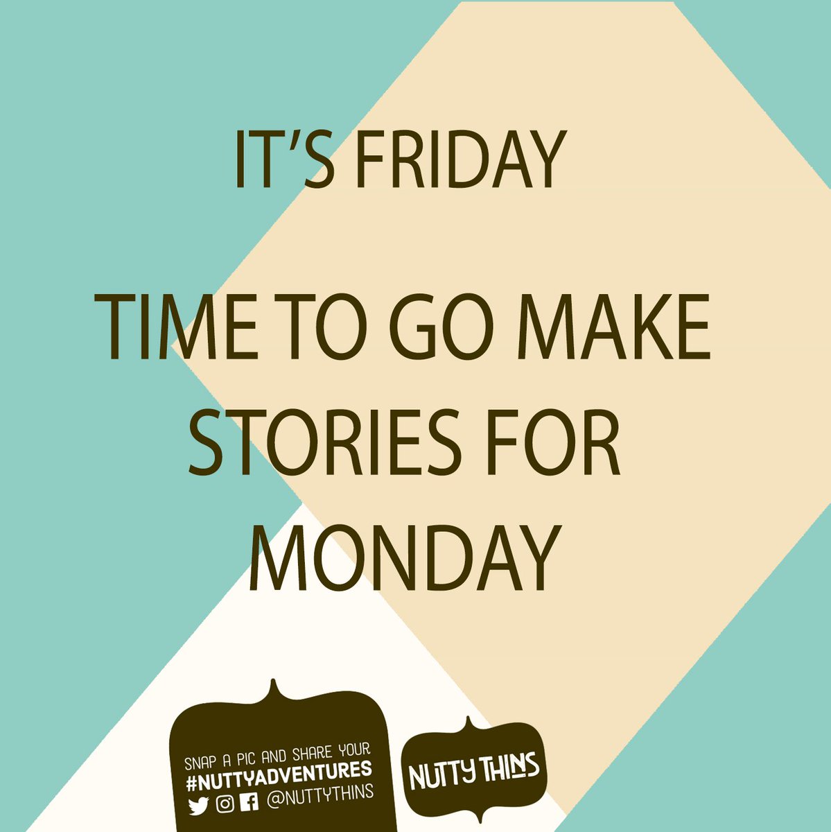 nuttythins's tweet photo. Who else is ready to go completely nuts? 😉 ✋

#nuttyfriday #friyay #frinally #friday #tgif #nuttyadventures #nuttythins #nuttyquote https://t.co/45hWFaEru2