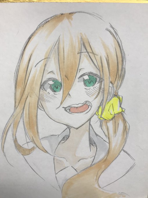 こけしさんがTwitterに投稿した白鳥トモエ(ゾンビランドサガ)のイラスト。