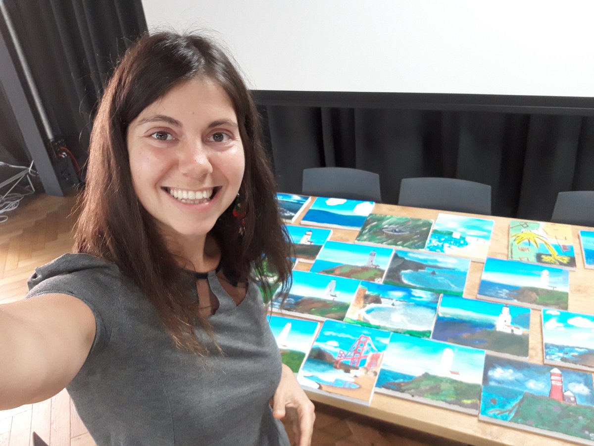 laupezza's tweet photo. I'd love to take all the credit for this but... Dublin Tweeps got such artistic talent! Another fantastic #PaintingWorkshop with ~โฌ300 raised for charity. Thanks everybody for coming, keep up the art! @TwitterDublin #CreativeNest https://t.co/TcESjVYUPo