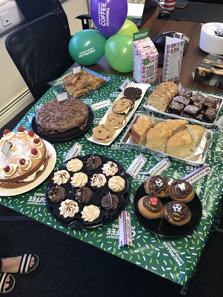 McKennaBrothers's tweet photo. A couple more pics from @McKennaBrothers @macmillancancer @macmillancoffee morning, which is going really well, please call in and support @Colletterobbo29 and treat yourself to one of those lovely cakes #supportmacmillan #mckennabrothers https://t.co/7kpdAfD6ZS