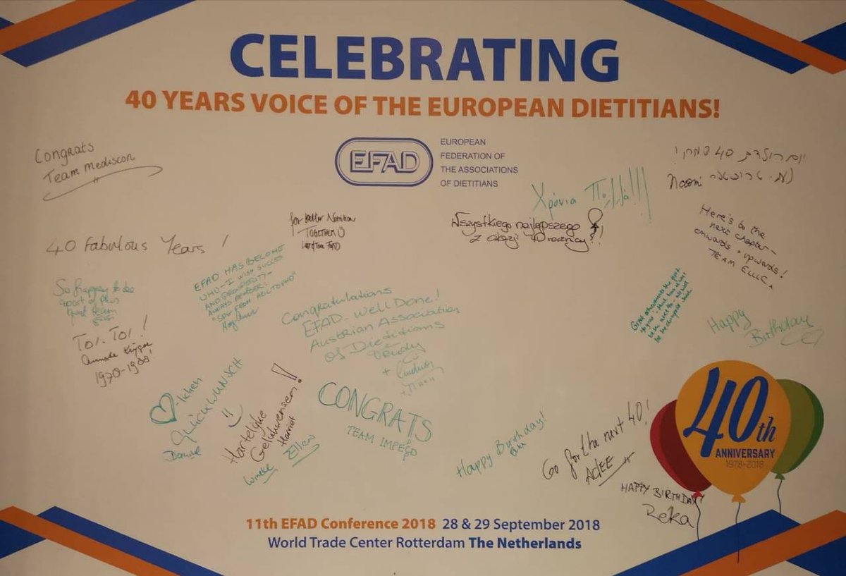 efad_org's tweet photo. #EFADConference, proud to be a dietitian. #EFAD2018 https://t.co/8VUfkzlZby
