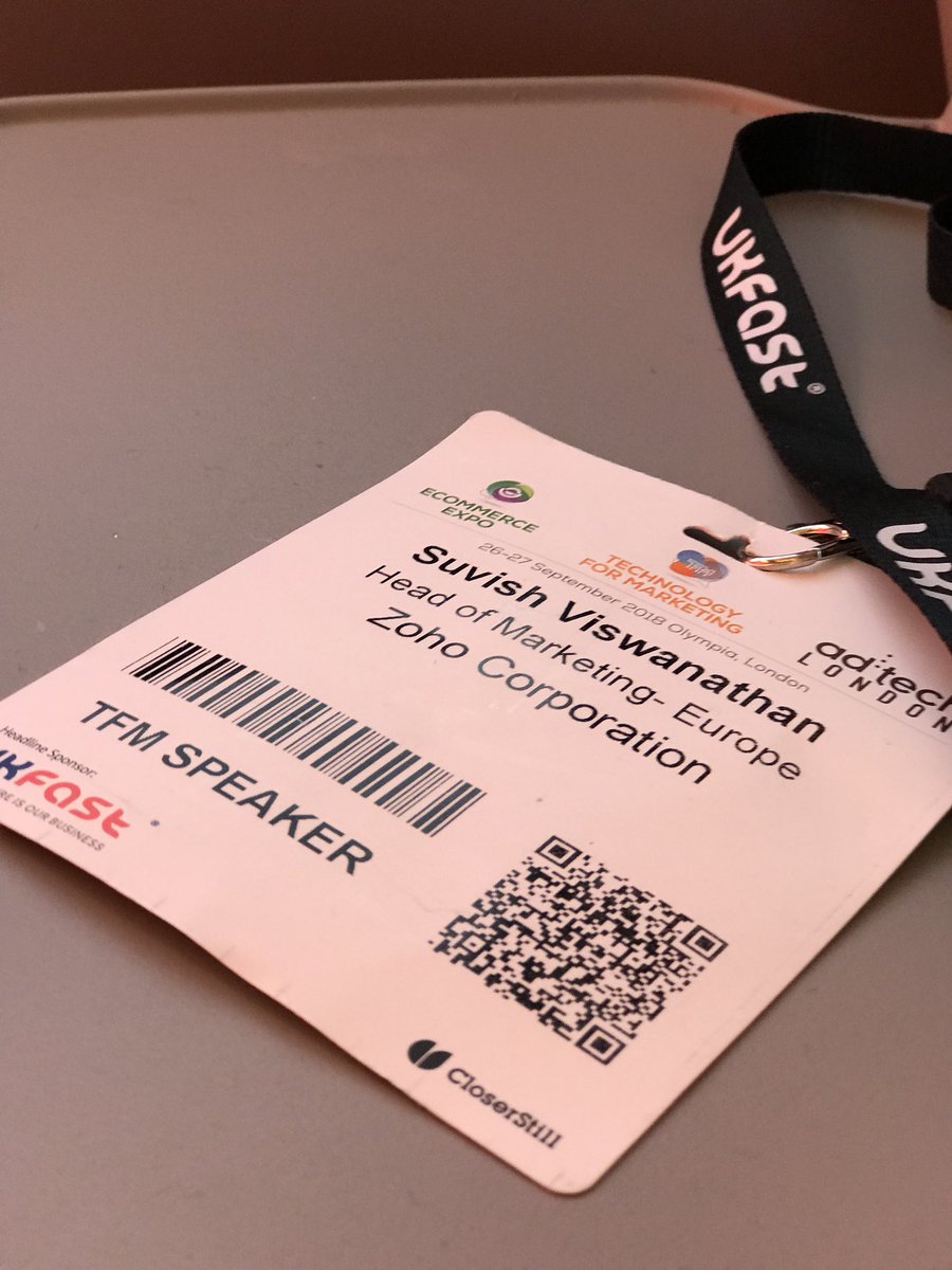 SuvishV's tweet photo. Fantastic two days at #TFM18 lots of conversations at the booth and also after my talk on "Marketing in the age of privacy". Thank you for stopping by to hear us. See you next year! https://t.co/IahrFrycN8