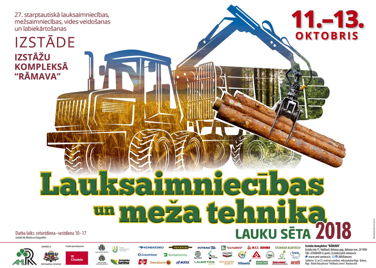 AMLRamava's tweet photo. Līdz gaidītajai izstādei atlikušas vien nepilnas divas nedēļas. Apmeklējiet arī seminārus un diskusijas - programma jau ir publicēta mūsu mājaslapā https://t.co/x62NhZb3lN! Uz tikšanos Rāmavā no 11. līdz 13. oktobrim! #AMLRamava #Rāmava #LT2018 https://t.co/dP0bKvya5D