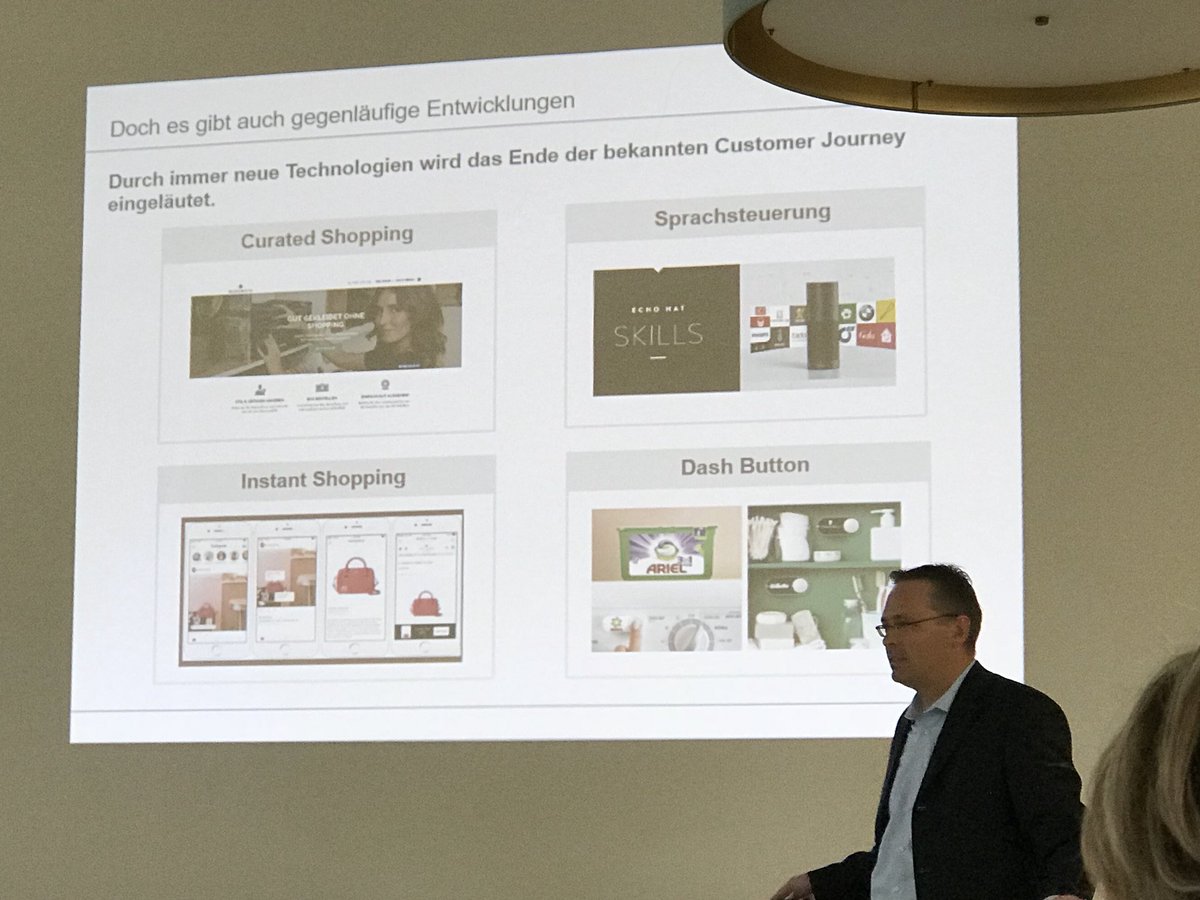 CarstenKraus's tweet photo. „Kommt bald das Ende der Customer Journey? Überlassen wir die Customer Journey bald anderen?“ Referent des @IFHKoeln auf der #ITH2018 #ecommerce #handel #customerjourney https://t.co/LwfQtT52sM