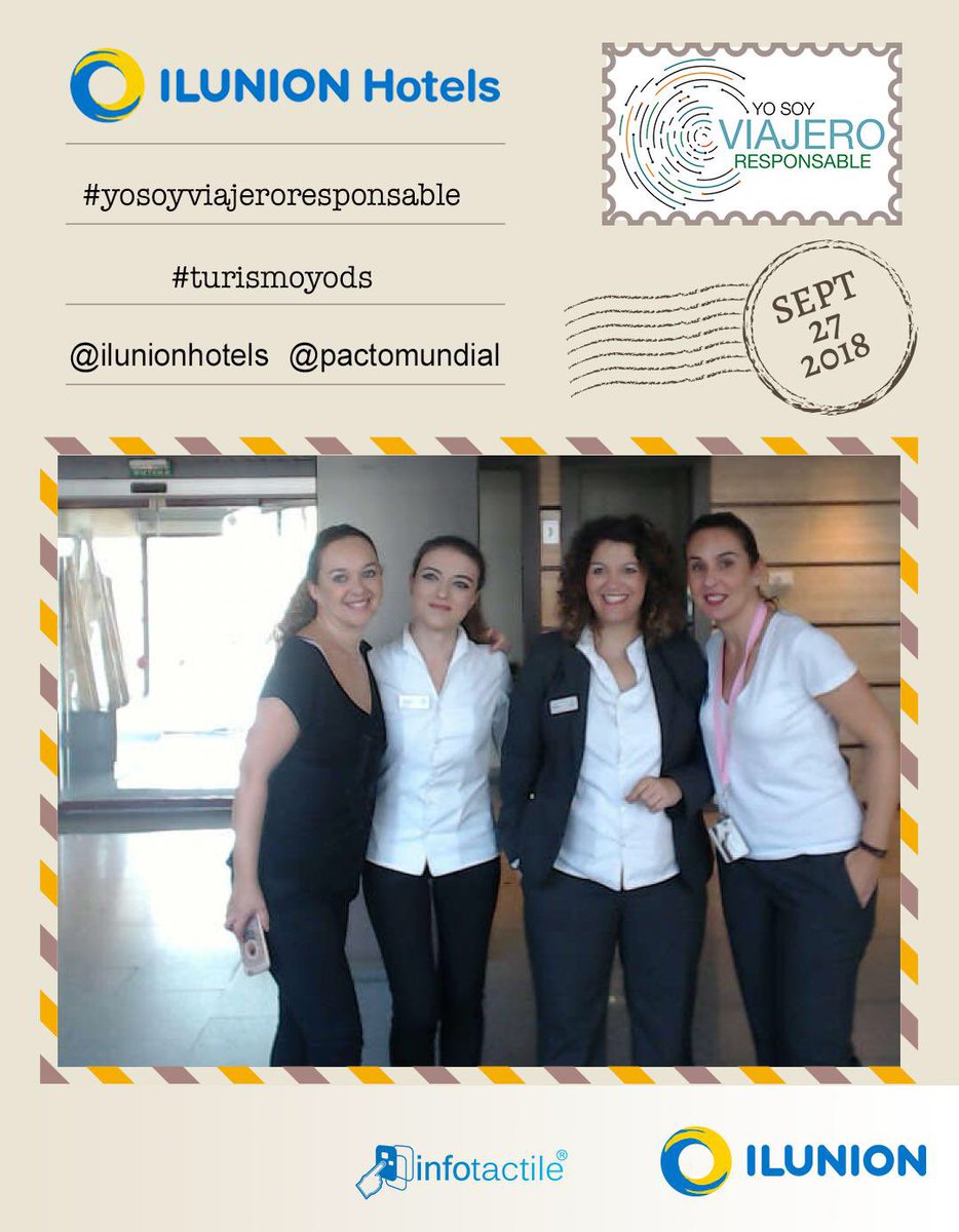 Conchizambrano's tweet photo. #yosoyviajeroresponsable #turismoyods ⁦@Ilunionhotels⁩ Badajoz ⁦@PactoMundial⁩ Cuando viajamos cuidamos nuestro entorno natural https://t.co/tAkrIFyPVe