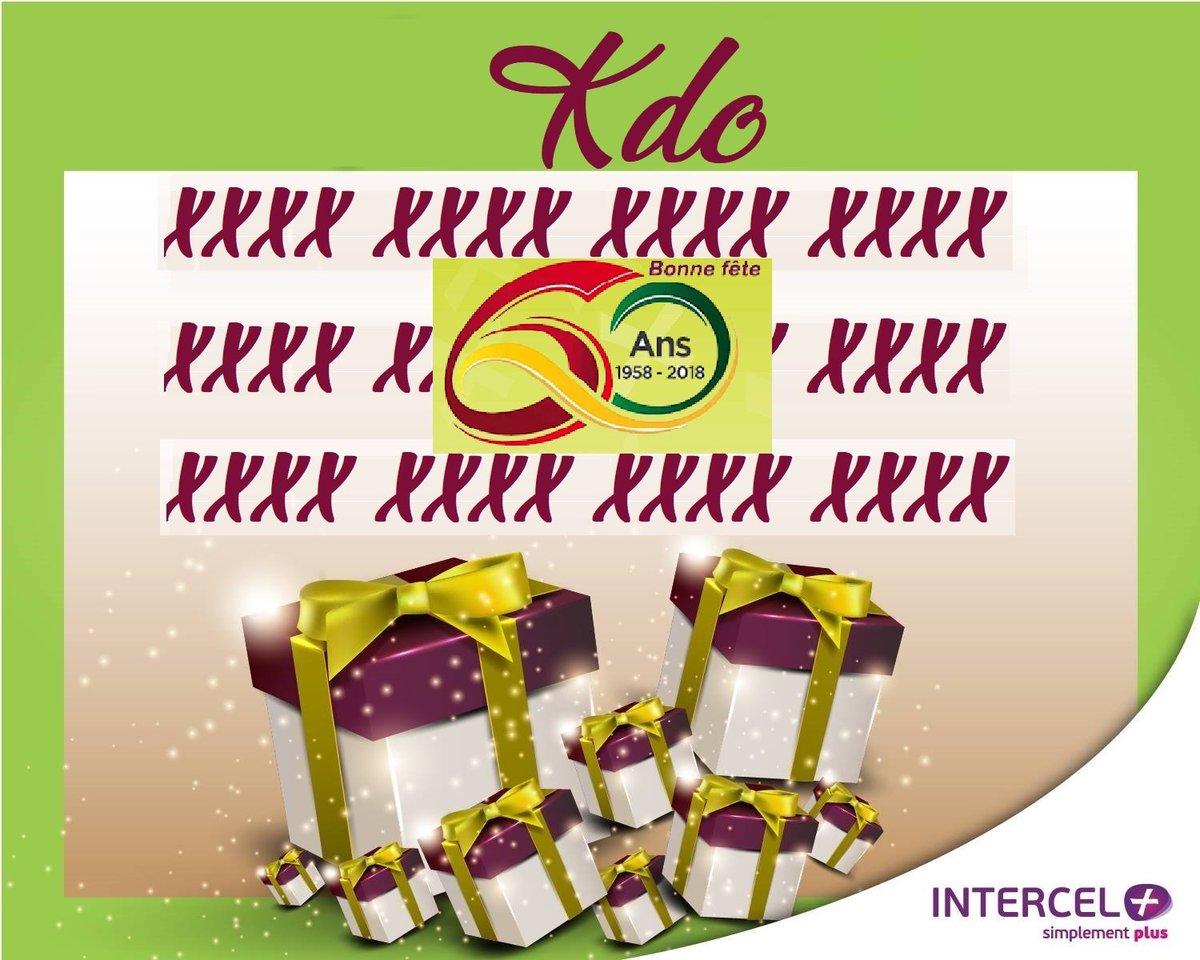 INTERCELPLUS's tweet image. Bientôt la fête de l'indépendance de notre cher pays la Guinée et votre cadeau sera aussi en ligne. Bonne Fête par anticipation à tous les fils (Guinéennes et Guinéens).
Vos opinions sur ladite fête?
#INTERCEL Plus, Simplement plus
