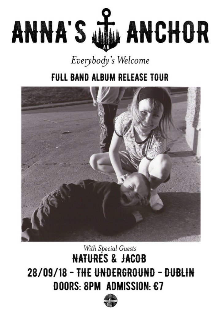 .<a href="/annas_anchor/">Anna's Anchor</a> plays a full band show in Dublin tonight in celebration of the new album "Everybody's Welcome"

failurebydesignrecords.bandcamp.com/album/everybod…
