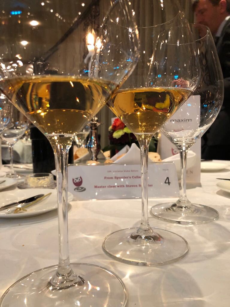 Great dinner at Maxim Restaurant Ljubljana with 
Steven Spurrier (British wine expert and former merchant who has been described as a champion of French wine, also editor of @decanter ). Amazing food &amp; wine paring. Congrats to Robert Gorjak!
#marjansimcic #opoka #rebula