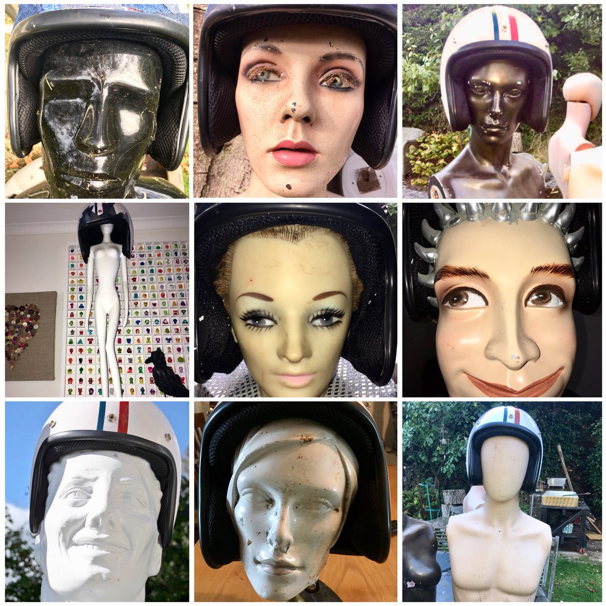 DollyFixtures's tweet photo. So after much deliberation, we have a wearer!! 🎉🎉🎉This week is all about The Helmet Challenge on Recycle Week 2018. 20 professional upcyclers enlisted by @mucknbrass and @UpcycledHour and then an  auction for @MindCharity  raising lots of awareness too! #mind    #mentalhealth https://t.co/Pkd2oXqnZA